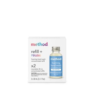 Method foaming hand wash: 2-pack concentrated refill - sea minerals, 2 fl oz