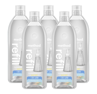 Method sweet water foaming hand wash refill 5-count bundle, 140 fl oz