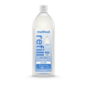 Method super shine liquid dish soap refill - free + clear, 48 fl oz