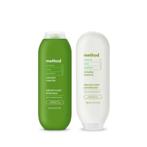 Method vibrant color shampoo + conditioner bundle - mindful matcha, 27.5 oz